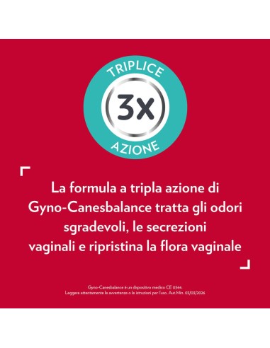 Gyno-CanesBalance Gel Vaginale contro Vaginosi Batterica e Infezioni Vaginali 7 Flaconcini