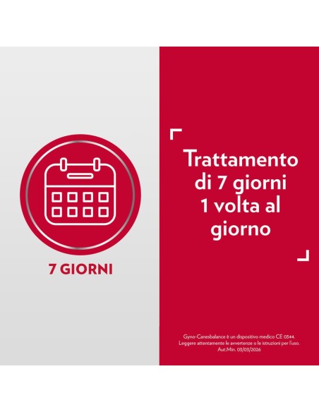 Gyno-CanesBalance Gel Vaginale contro Vaginosi Batterica e Infezioni Vaginali 7 Flaconcini