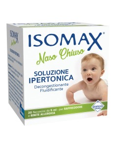 SOLUZIONE IPERTONICA ISOMAX NASO CHIUSO 20 FLACONCINI DA 5 ML