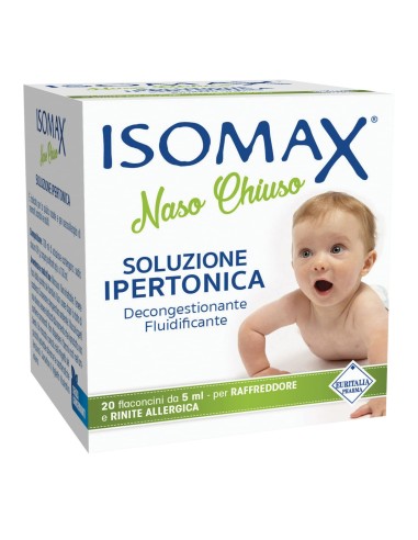 SOLUZIONE IPERTONICA ISOMAX NASO CHIUSO 20 FLACONCINI DA 5 ML