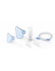 SOFFIO CUBE KIT ACCESSORI RICAMBIO CON AMPOLLA, BOCCAGLIO E FOCELLA NASALE, MASCHERA PEDIATRICA E ADULTI, TUBELLO E FILTRI DI RI