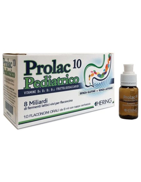 PROLAC10 PEDIATRICO FERMENTI LATTICI 10 FLACONCINI 8 ML
