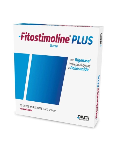 GARZA FITOSTIMOLINE PLUS 10X10 CM 10 PEZZI