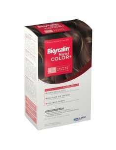 BIOSCALIN NUTRICOLOR PLUS 4,3 CASTANO DORATO CREMA COLORANTE 40 ML + RIVELATORE CREMA 60 ML + SHAMPOO 12 ML + TRATTAMENTO FINALE