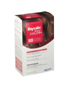 BIOSCALIN NUTRICOLOR PLUS 6,3 BIONDO SCURO DORATO CREMA COLORANTE 40 ML + RIVELATORE CREMA 60 ML + SHAMPOO 12 ML + TRATTAMENTO F