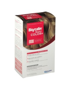 BIOSCALIN NUTRICOLOR PLUS 7,3 BIONDO DORATO CREMA COLORANTE 40 ML + RIVELATORE CREMA 60 ML + SHAMPOO 12 ML + TRATTAMENTO FINALE 