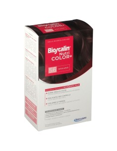 BIOSCALIN NUTRICOLOR PLUS 5,6 MOGANO CREMA COLORANTE 40 ML + RIVELATORE CREMA 60 ML + SHAMPOO 12 ML + TRATTAMENTO FINALE BALSAMO