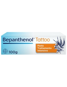 Bepanthenol Tattoo Pasta Trattamento Intensivo Cura Tatuaggio Idratante e Protettiva 100g