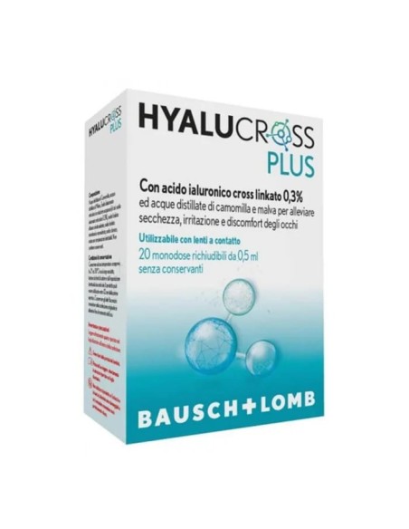 HYALUCROSS PLUS 20 FLACONCINI MONODOSE DA 0,5 ML