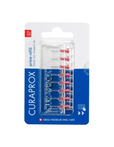 CURAPROX CPS 07 SCOVOLINO PRIME REFILL RED 8 PEZZI