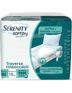 SERENITY TRAVERSA SD SENSIIVE SUPER 80X180 CM 15 PEZZI