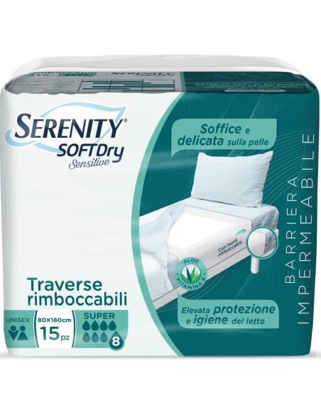 SERENITY TRAVERSA SD SENSIIVE SUPER 80X180 CM 15 PEZZI