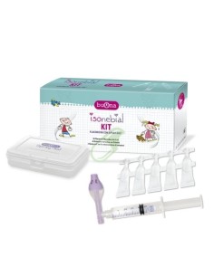 ISONEBIAL KIT PULIZIA CAVITA' NASALI 20 FLACONCINI MONODOSE 5 ML + SIRINGA LUER LOCK SOFT-JECK + AGO CANNULA + NEBULIZZATORE SPR