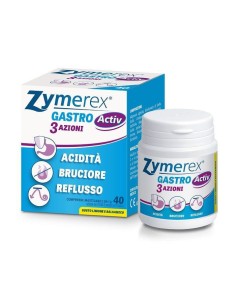 ZYMEREX GASTRO ACTIV 3 AZIONI 40 COMPRESSE MASTICABILI