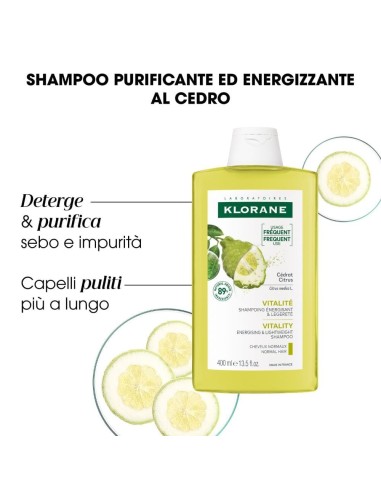 KLORANE SHAMPOO PURIFYING AL CEDRO 400 ML