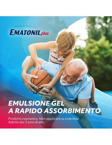 Ematonil Plus Emulgel Crema per Ematomi Lividi e Contusioni con Arnica per Adulti e Bambini, Tubo da 50ml