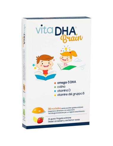 VITADHA BRAIN 30 MORBIDINE AL GUSTO FRAGOLA E LIMONE