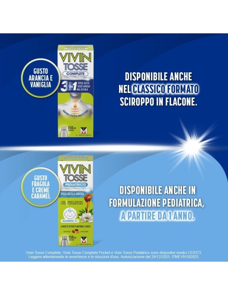 VIVIN TOSSE COMPLETE POCKET 14 STICK PACK DA 10 ML