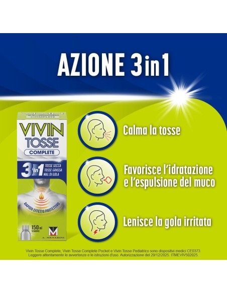 VIVIN TOSSE COMPLETE SCIROPPO PER TOSSE 150 ML