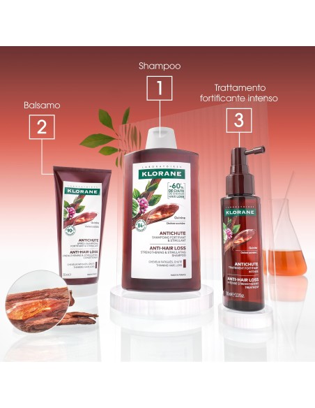 Klorane Shampoo Fortificante & Stimolante alla Chinina, 200ml