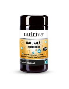 NUTRIVA NATURAL C 60 COMPRESSE MASTICABILI