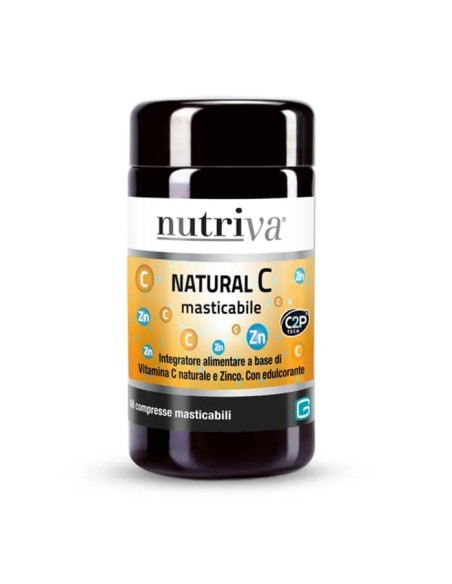 NUTRIVA NATURAL C 60 COMPRESSE MASTICABILI