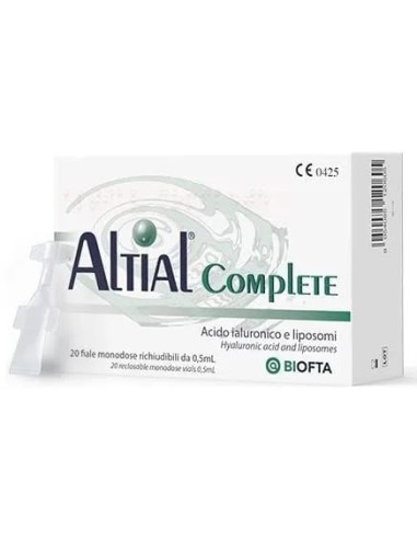 SOLUZIONE OFTALMICA LUBRIFICANTE ALTIAL COMPLETE 4 STRIP DA 5 FLACONI DA 0,5 ML