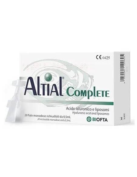 SOLUZIONE OFTALMICA LUBRIFICANTE ALTIAL COMPLETE 4 STRIP DA 5 FLACONI DA 0,5 ML