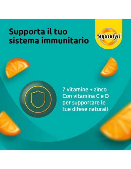 Supradyn Difese Gummy Integratore Difese Immunitarie, Vitamina C, Vitamina D e Zinco, 60 caramelle