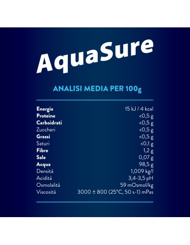 AQUASURE ACQUA GELIFICATA ARANCIA EDULCORATA MULTIPACK 4 PEZZI DA 125 G
