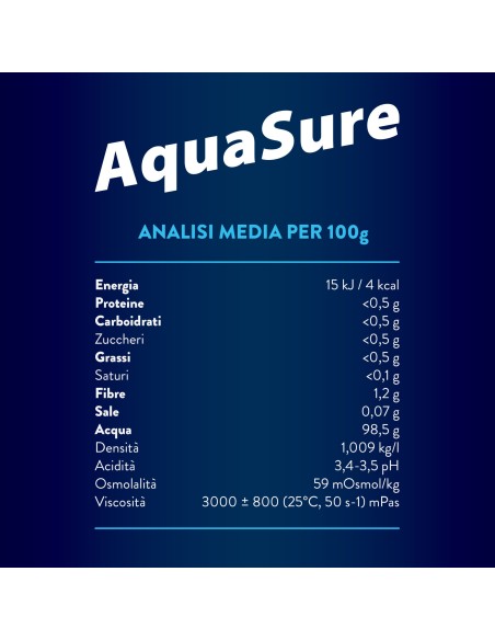 AQUASURE ACQUA GELIFICATA ARANCIA EDULCORATA MULTIPACK 4 PEZZI DA 125 G