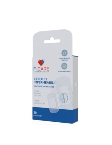 CEROTTI IMPERMEABILI F-CARE MISURE ASSORTITE 20 PEZZI