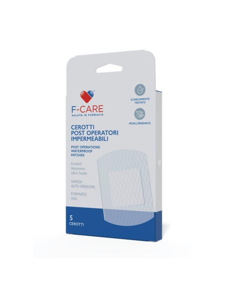 CEROTTI POST OPERATORI IMPERMEABILI F-CARE 7,5X10 CM 5 PEZZI