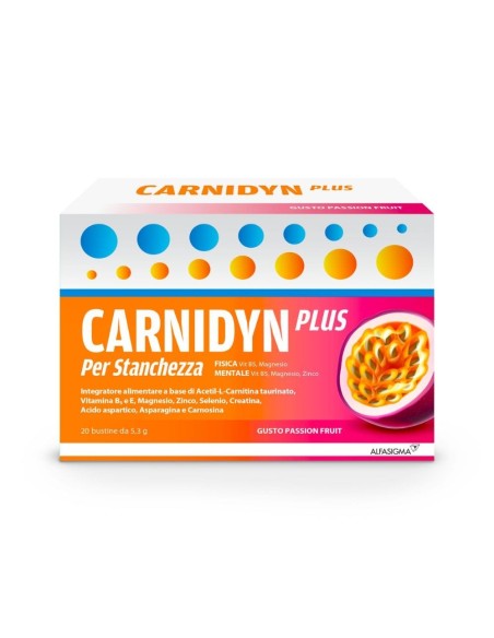 CARNIDYN PLUS 20 BUSTINE DA 5,3 G GUSTO PASSION FRUIT