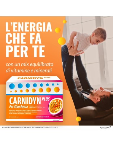 CARNIDYN PLUS 20 BUSTINE DA 5,3 G GUSTO PASSION FRUIT