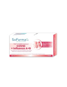 TEST ANTIGENICO RAPIDO COVID-19 COMBO AUTODIAGNOSTICO DETERMINAZIONE QUALITATIVA ANTIGENI SARS-COV-2 E INFLUENZA A+B IN TAMPONI 