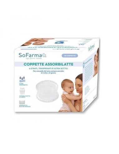 COPPETTA ASSORBILATTE TRASPIRANTE ULTRA SOTTILE 60 PEZZI SOFARMAPIU'