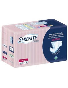PANNOLONE A MUTANDINA SERENITY CLASSIC ULTRA ALOE LARGE 30 PEZZI