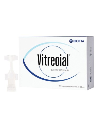 GOCCE OCULARI VITREOIAL 20 MONODOSE RICHIUDIBILI 0,5 ML