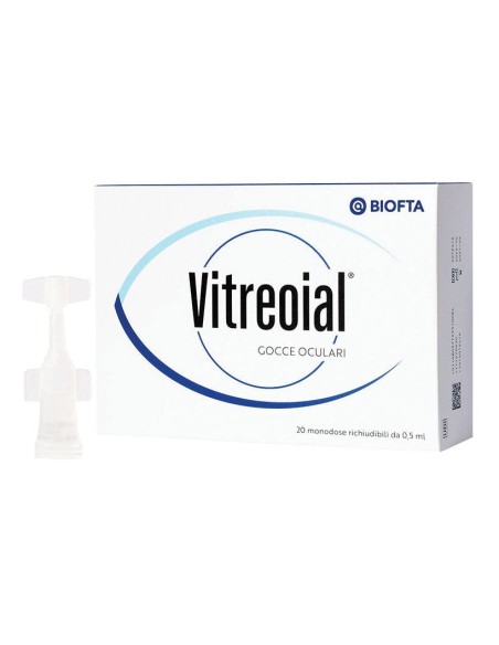 GOCCE OCULARI VITREOIAL 20 MONODOSE RICHIUDIBILI 0,5 ML