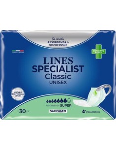 PANNOLONE LINES SPECIALIST CLASSIC SAGOMATO SUPER 30 PEZZI