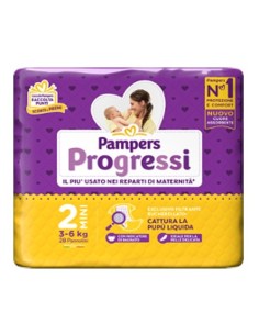 PAMPERS PROGRESSI MINI 28 PEZZI