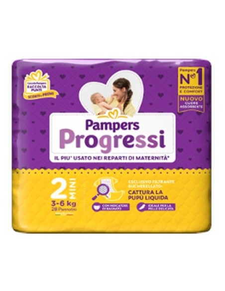 PAMPERS PROGRESSI MINI 28 PEZZI