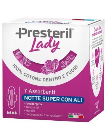 LADY PRESTERIL ASSORBENTI NOTTE SUPER ALI 7 PEZZI