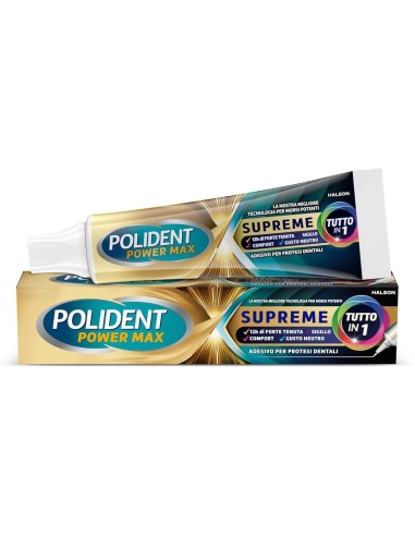 POLIDENT POWER MAX SUPREME TUTTO IN 1 CREMA ADESIVA PROTESI 70 G
