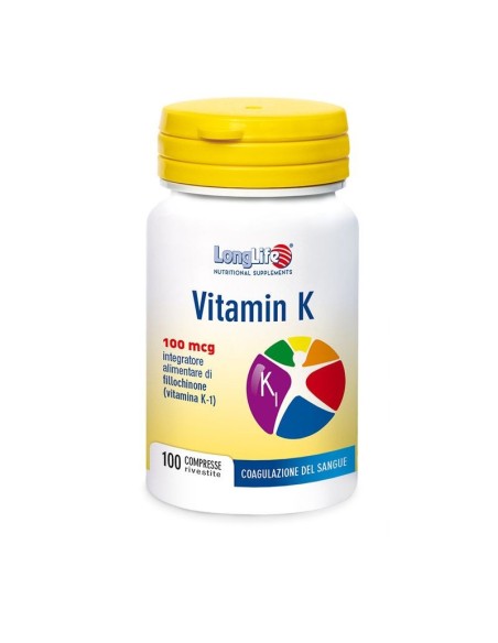 LONGLIFE VITAMIN K 100MCG 100 COMPRESSE RIVESTITE