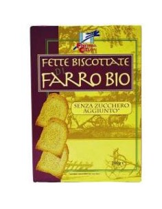 FSC FETTE BISCOTTATE DI FARRO BIO SENZA ZUCCHERI AGGIUNTI CON OLIO DI GIRASOLE SENZA OLIO DI PALMA 200 G