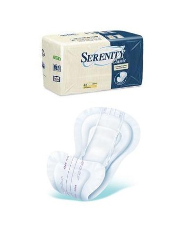 PANNOLONE PER INCONTINENZA SERENITY SAGOMATO SUPER IN TESSUTO NON TESSUTO 30 PEZZI