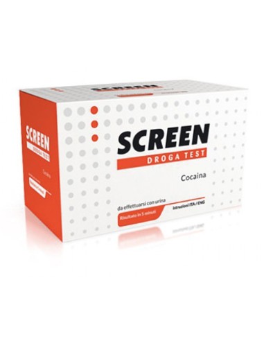 DROGA TEST CHE RILEVA UNA SOSTANZA COCAINA SCREEN DROGA TEST COCAINA