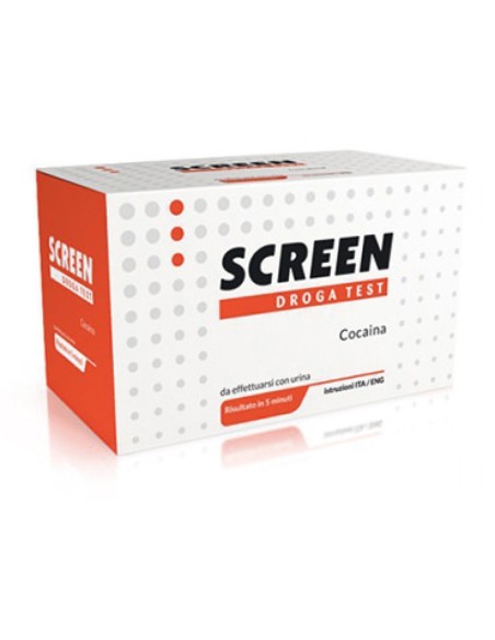 DROGA TEST CHE RILEVA UNA SOSTANZA COCAINA SCREEN DROGA TEST COCAINA